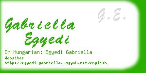 gabriella egyedi business card